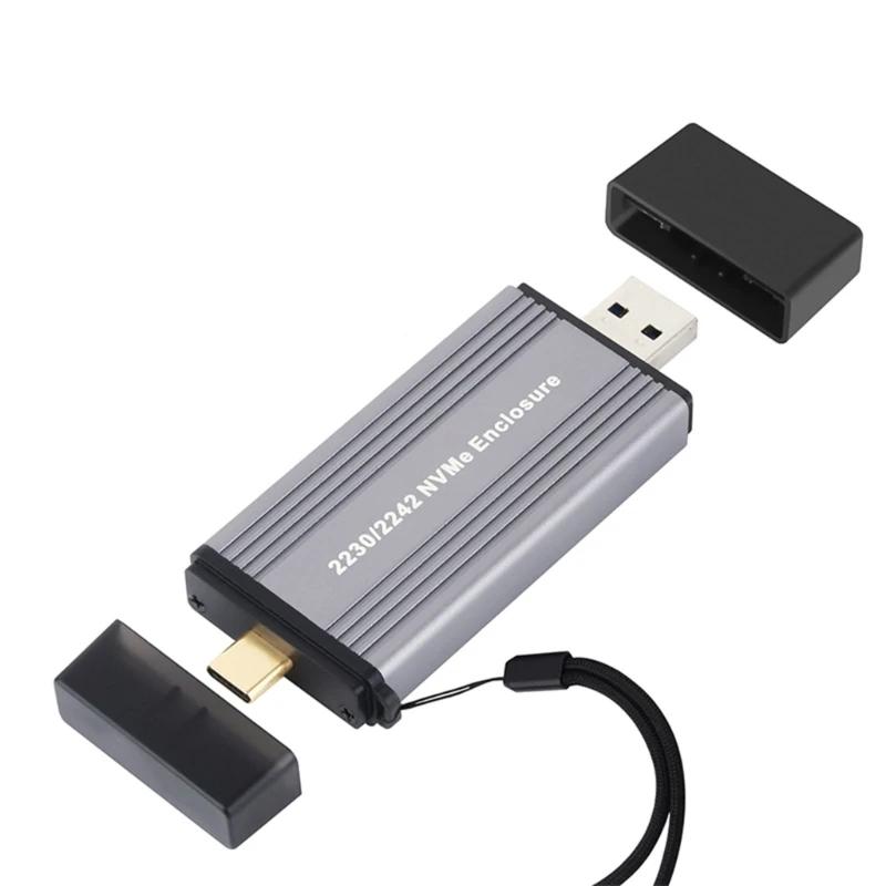TypeC 2230 2242 SSD USB3.1 10G M.2 2230 2242 PCIE NVMe ϵ ̺ Ŭ